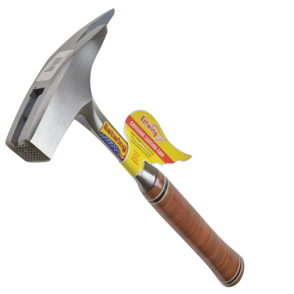 ESTWING E239MM Roofer's Pick Hammer Leather Grip - Milled Face