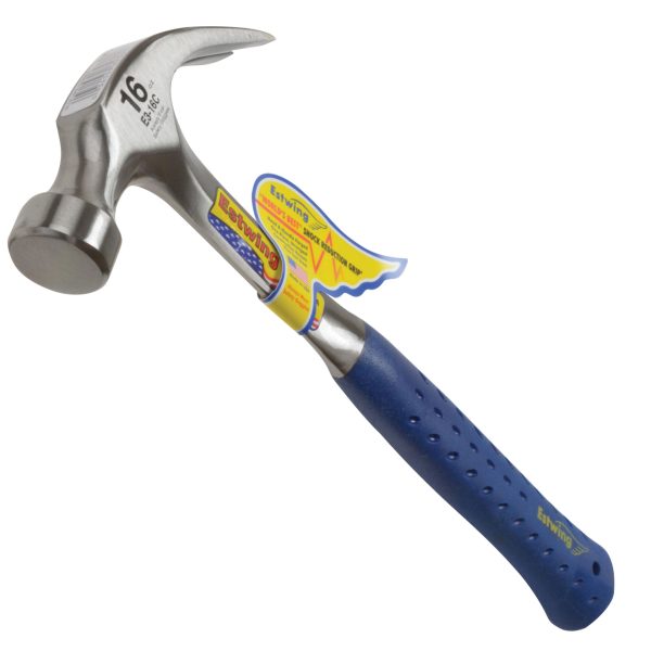 ESTWING E3/16C Curved Claw Hammer - Vinyl Grip 450g (16oz)