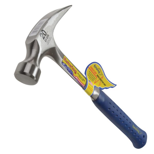 ESTWING E3/20S Straight Claw Hammer - Vinyl Grip 560g (20oz)