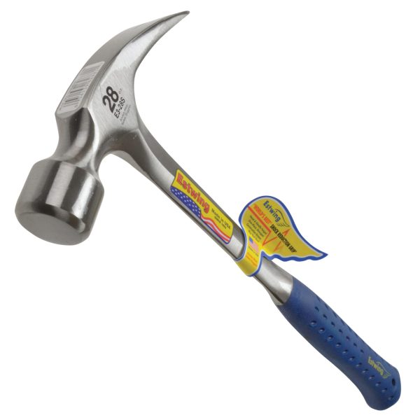 ESTWING E3/28S Straight Claw Framing Hammer - Vinyl Grip 784g (28oz)