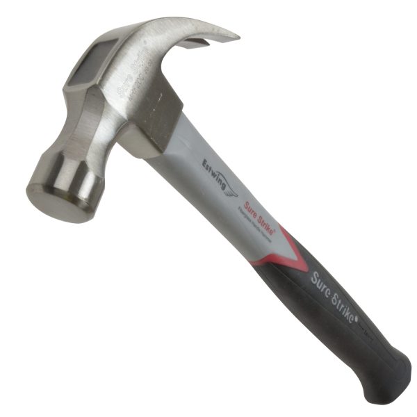 ESTWING EMRF20C Surestrike Curved Claw Hammer Fibreglass Shaft 560g (20oz)