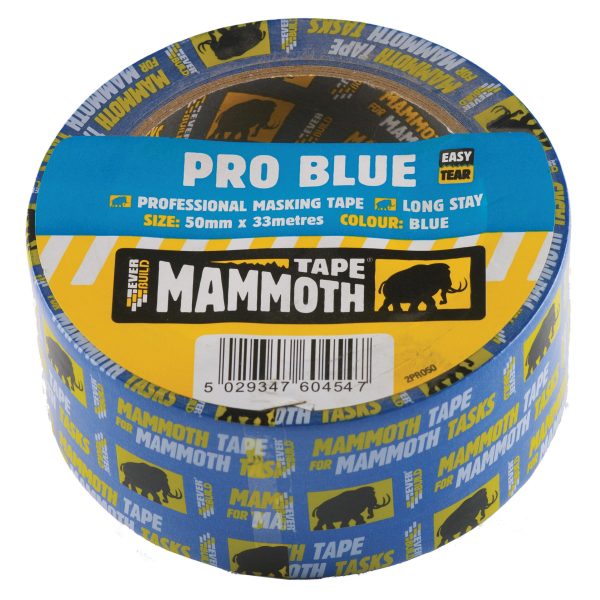 EVERBUILD Pro Blue Masking Tape 50mm x 33m