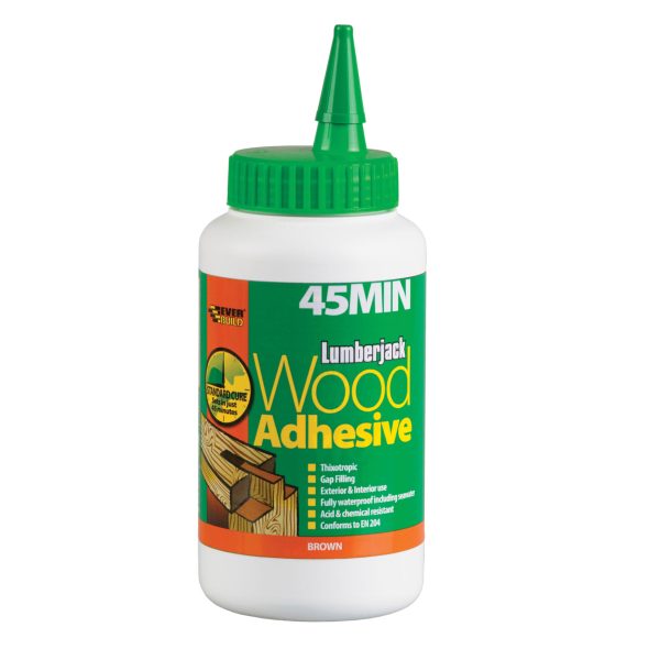EVERBUILD Lumberjack® 45 Min PU Wood Adhesive Liquid 750g