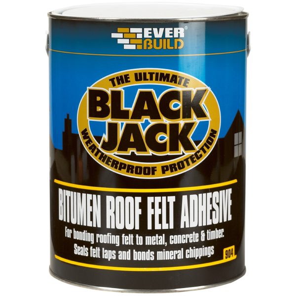 EVERBUILD Black Jack® 904 Bitumen Roof Felt Adhesive 1 litre