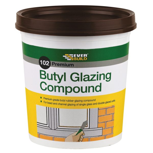 EVERBUILD 102 Butyl Glazing Compound Brown 2kg