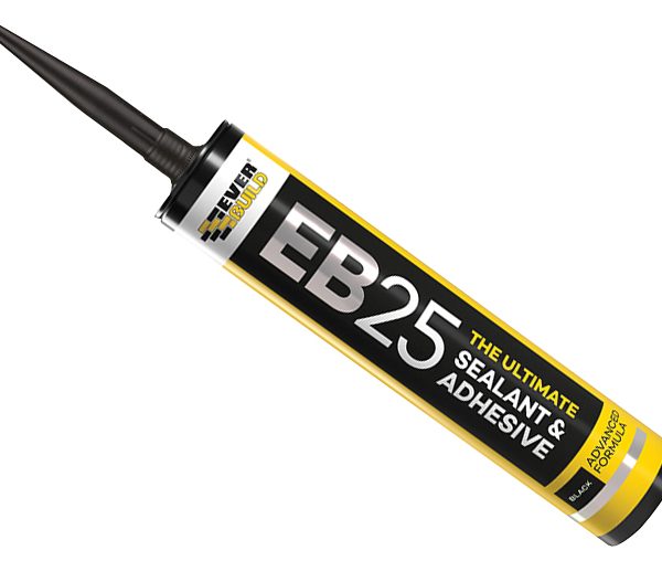 EVERBUILD EB25 Hybrid Sealant Adhesive Black 300ml