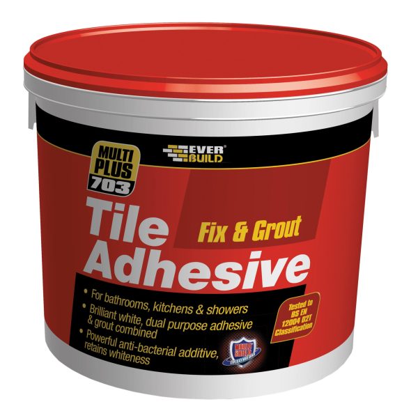 EVERBUILD 703 Fix & Grout Tile Adhesive 3.75kg