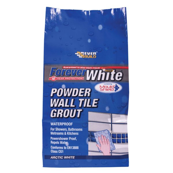 EVERBUILD Forever White Powder Wall Tile Grout 3kg