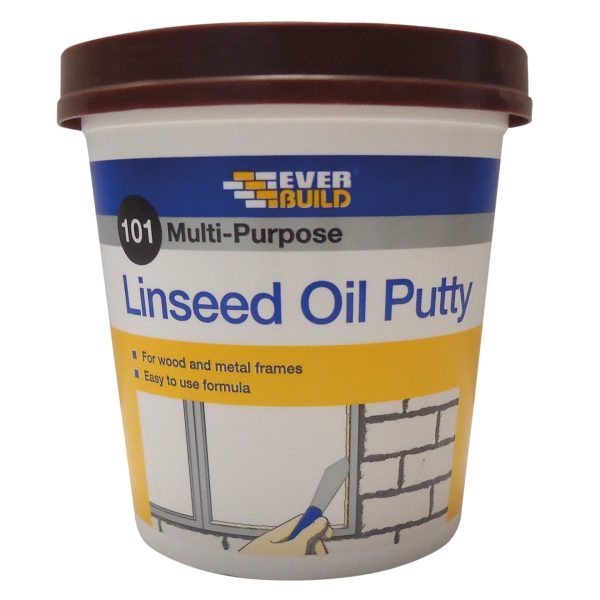EVERBUILD 101 Multi-Purpose Linseed Oil Putty Brown 1kg
