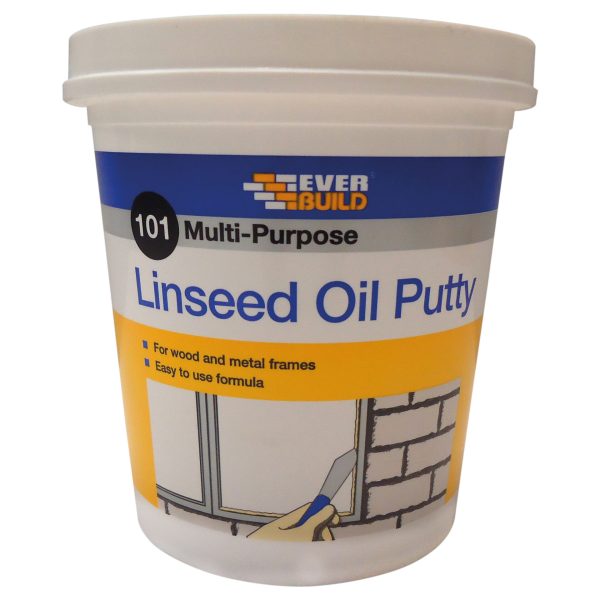 EVERBUILD 101 Multi-Purpose Linseed Oil Putty Natural 2kg
