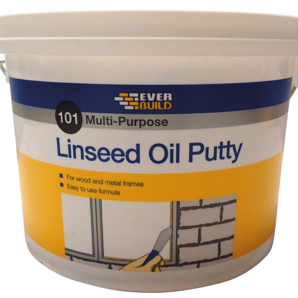 EVERBUILD 101 Multi-Purpose Linseed Oil Putty Natural 5kg