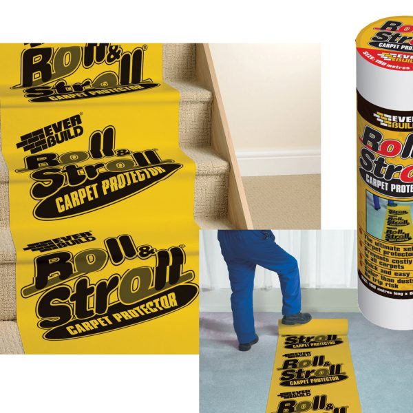 EVERBUILD Roll & Stroll Premium Carpet Protector 600mm x 25m