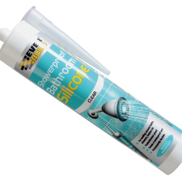 EVERBUILD Showerproof Bathroom Silicone Translucent 280ml