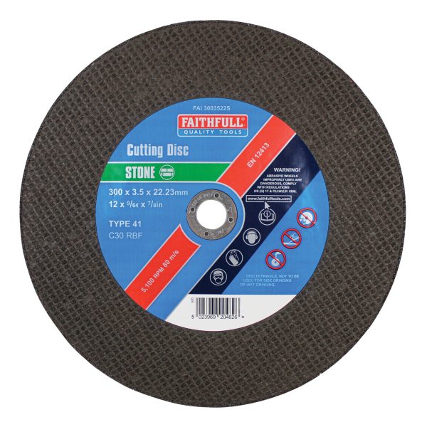 FAITHFULL Stone Cut Off Disc 300 x 3.5 x 22.23mm