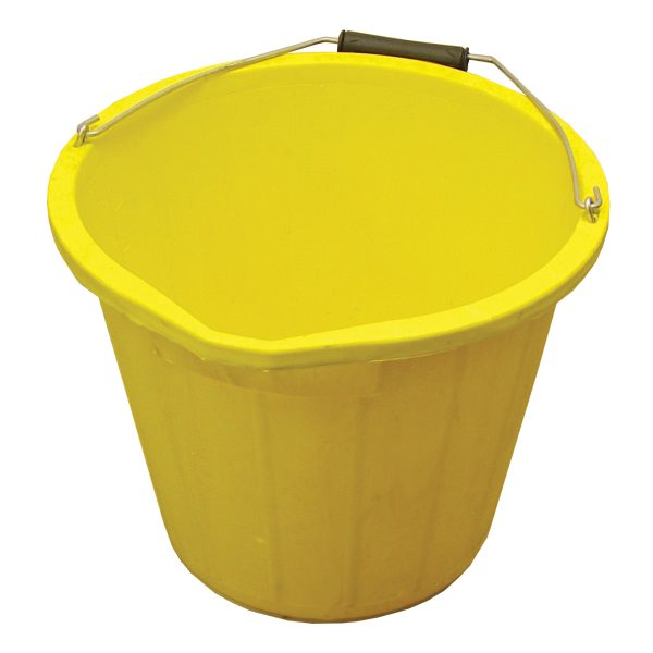 FAITHFULL Heavy-Duty Bucket 14 litre (3 gallon) - Yellow