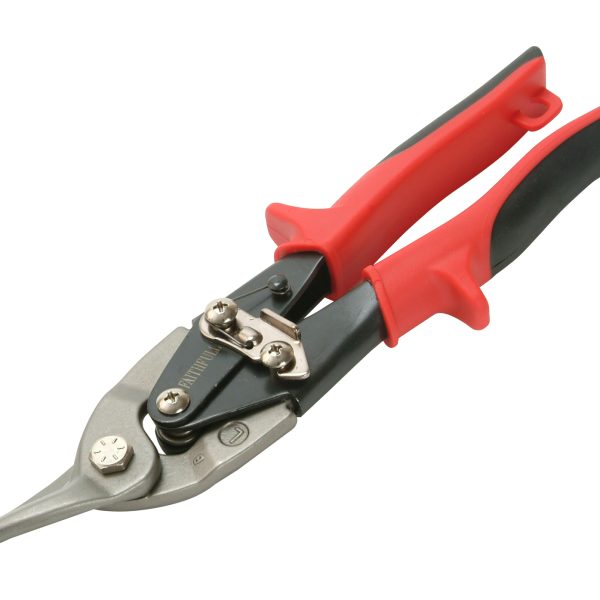 FAITHFULL Red Compound Aviation Snips Left Cut 250mm (10in)