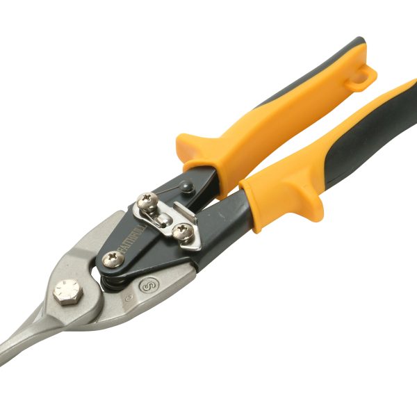 FAITHFULL Yellow Compound Aviation Snips Straight Cut 250mm (10in)
