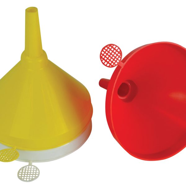 FAITHFULL Plastic Funnel 150mm Set, 3 Piece