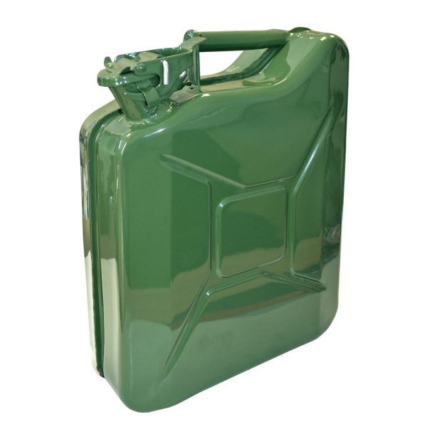 FAITHFULL Green Jerry Can - Metal 10 litre
