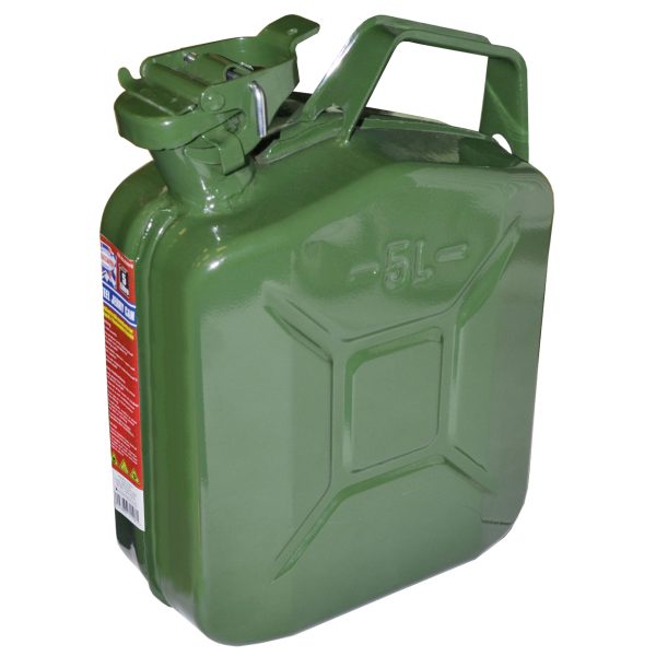 FAITHFULL Green Jerry Can - Metal 5 litre
