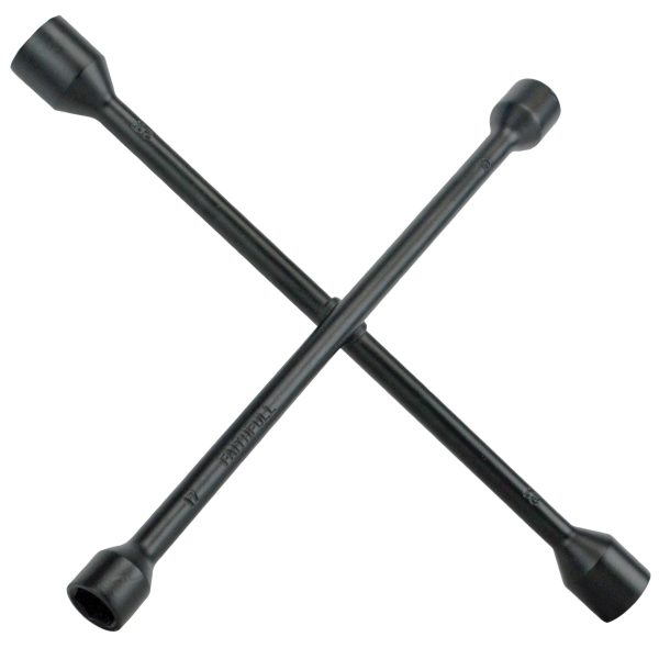 FAITHFULL 4-Way Wheel Brace Black Powder Coated 14in