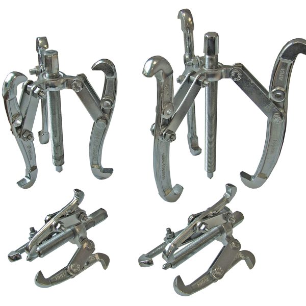 FAITHFULL Bearing Puller Set, 4 Piece 75 100 150 & 200mm