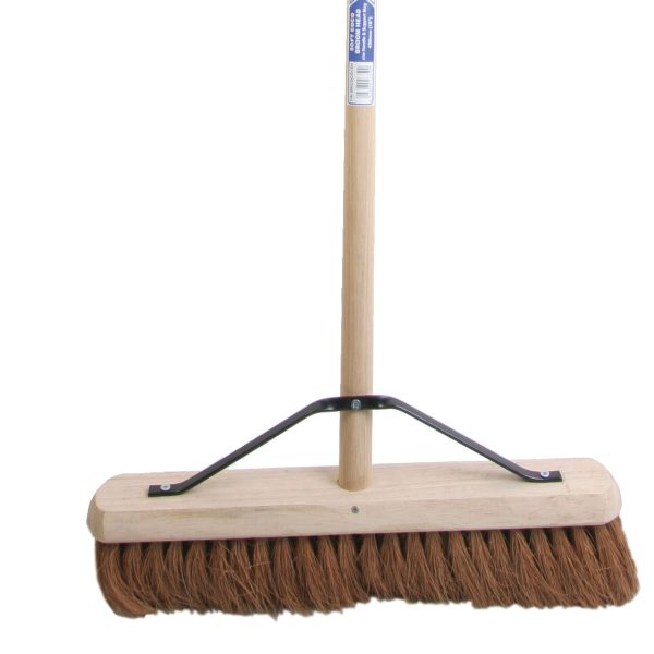 FAITHFULL Broom Soft Coco 450mm (18in) + Handle & Stay
