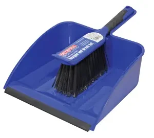 FAITHFULL Large Plastic Dustpan & Brush Set