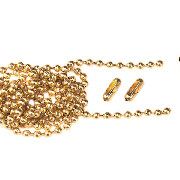 FAITHFULL Brass Ball Chain Kit Polished Brass 1m