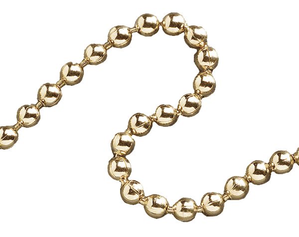 FAITHFULL Ball Chain Polished Brass 3.2mm x 10m