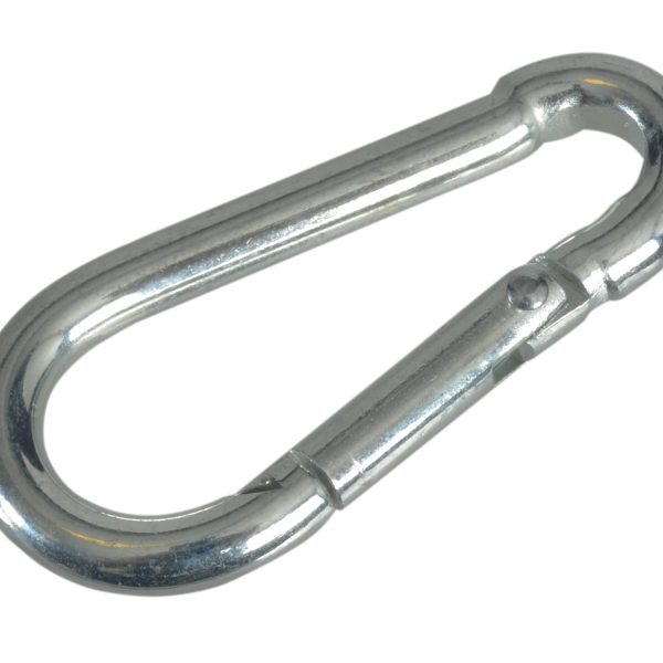 FAITHFULL Fire Brigade Snap Hook 4mm Zinc Plated (Pack 4)