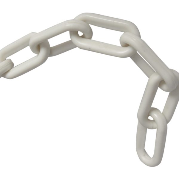 FAITHFULL Plastic Chain 8mm x 12.5m White