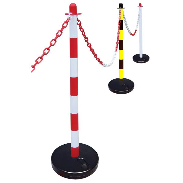 FAITHFULL Plastic Post for Chain - Red / White