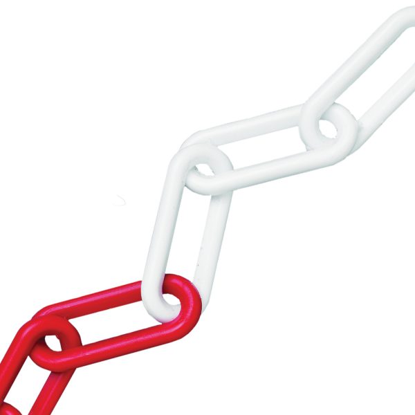 FAITHFULL Plastic Chain 8mm x 12.5m Red / White