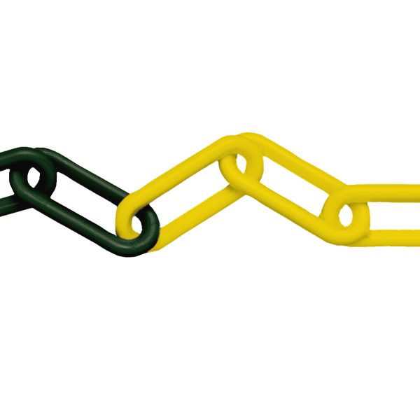 FAITHFULL Plastic Chain 8mm x 12.5m Yellow / Black