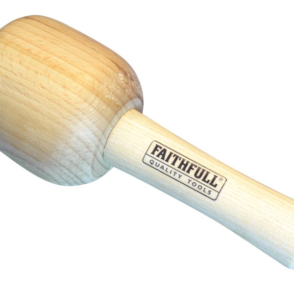 FAITHFULL Heavy-Duty Carver's Mallet Beech 90mm