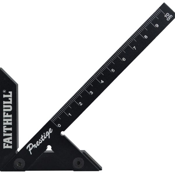 FAITHFULL Prestige Centre Finder Gauge Black Aluminium 100mm