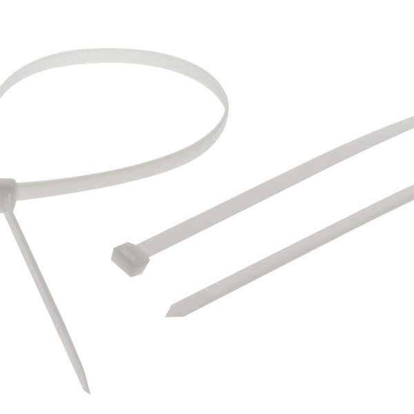 FAITHFULL Heavy-Duty Cable Ties White 9.0 x 600mm (Pack 10)