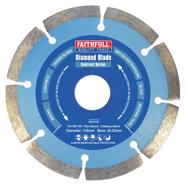 FAITHFULL Contract Diamond Blade 115 x 22.2mm