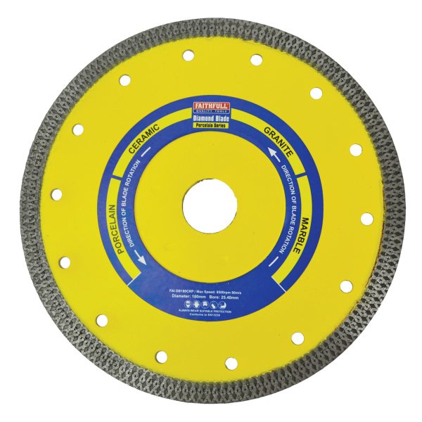 FAITHFULL Porcelain Diamond Blade 180 x 25.4mm