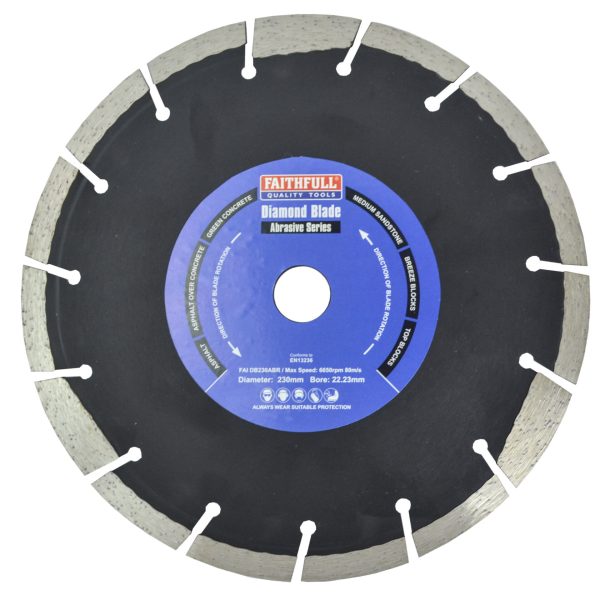 FAITHFULL Abrasive Diamond Blade 230 x 22.23mm