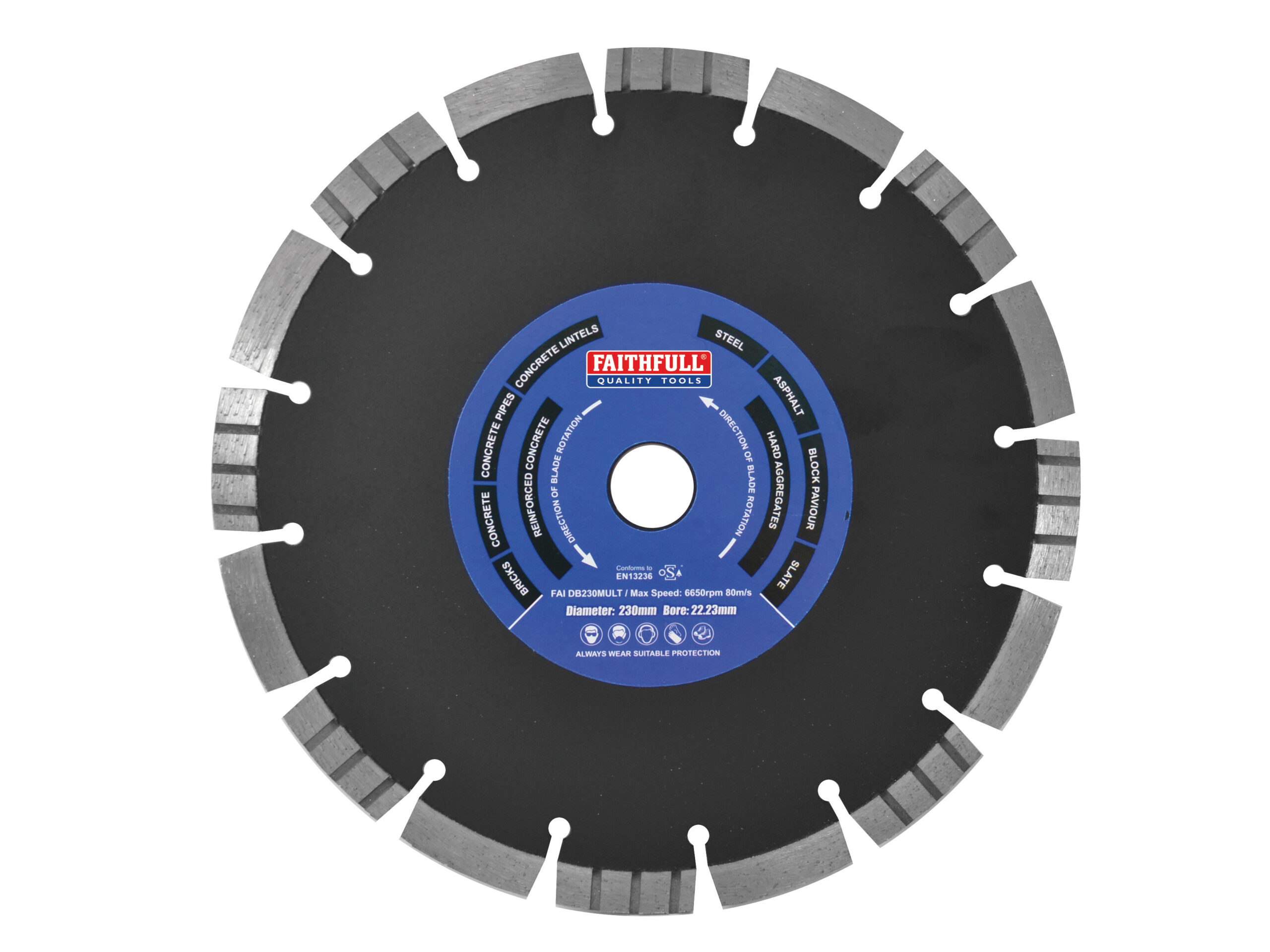 FAITHFULL Multi Cut Diamond Blade 115 x 22mm
