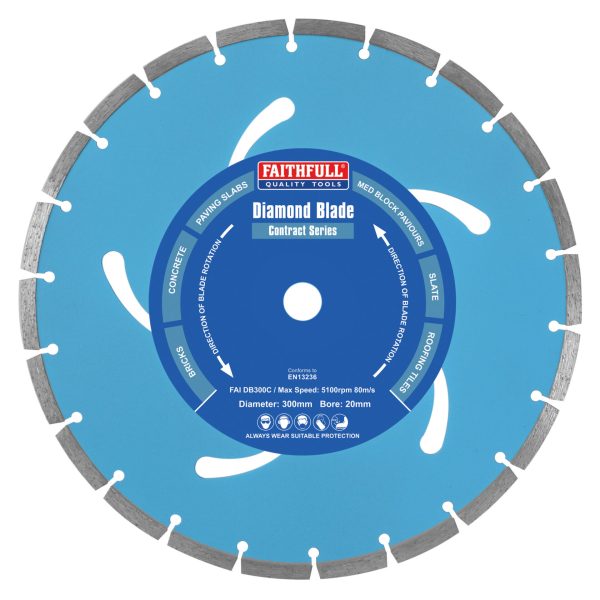 FAITHFULL Contract Diamond Blade 300 x 20mm