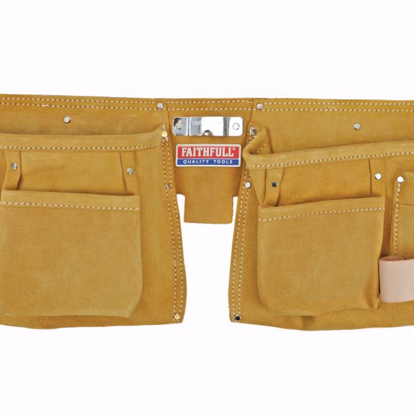 FAITHFULL Double Tool & Nail Pouch