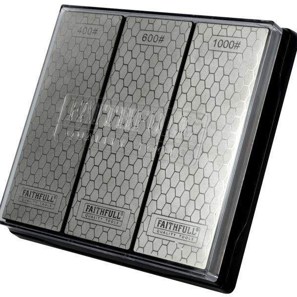 FAITHFULL Diamond Whetstone Kit, 3 Piece