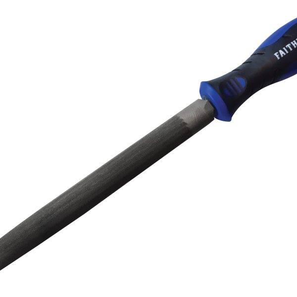 FAITHFULL Handled Half-Round Second Cut Engineers File 200mm (8in)