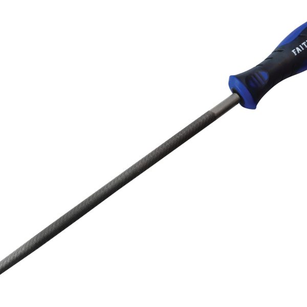 FAITHFULL Handled Round Second Cut Engineers File 250mm (10in)