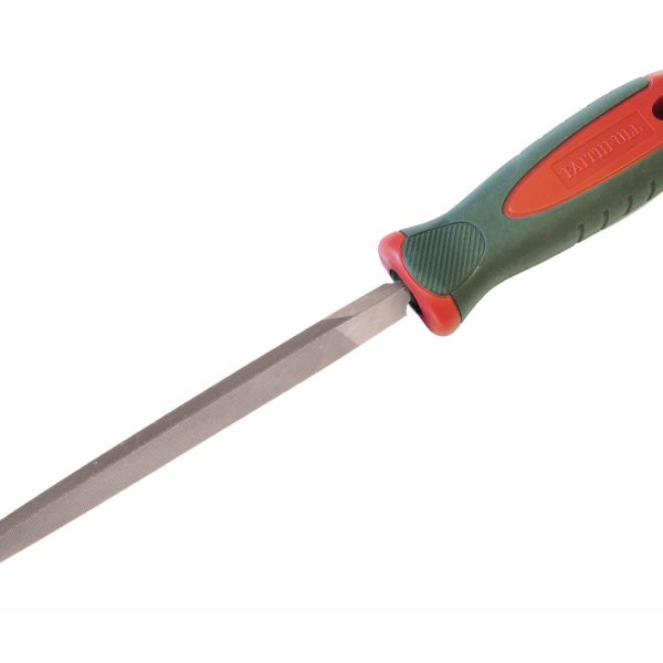 FAITHFULL Three-Square Second Cut Engineers File 150mm (6in)