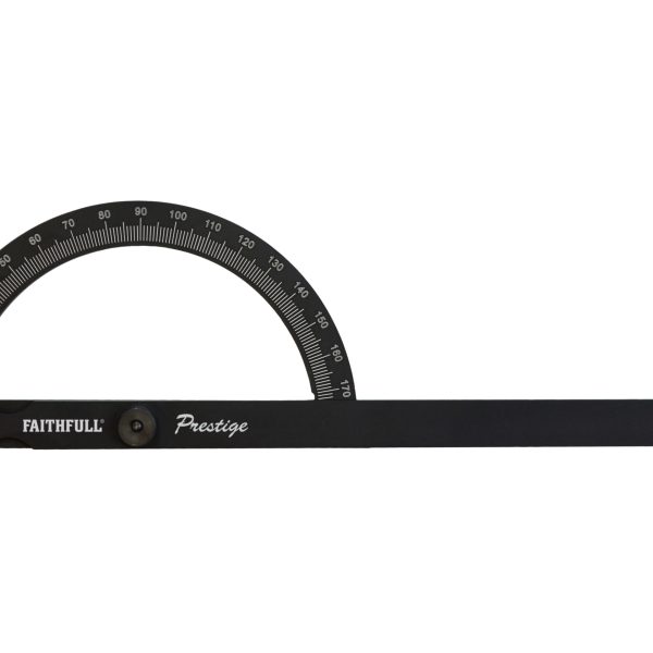 FAITHFULL Prestige Angle Gauge Black Aluminium 150 x 270mm