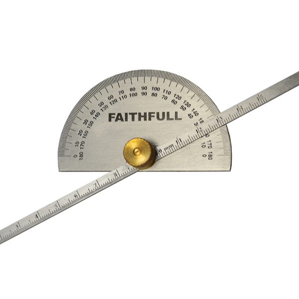 FAITHFULL Depth Gauge with Protractor 150mm (6in)